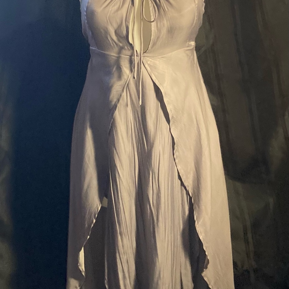 Somedays Lovin Asymmetrical Dress in Light Gray